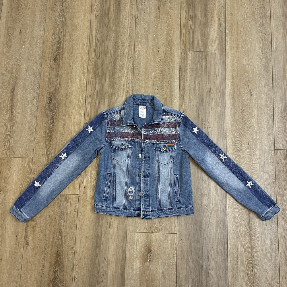 Disney Marvel America Chavez Dr Strange Blue Jean Kids/Women Jacket‎